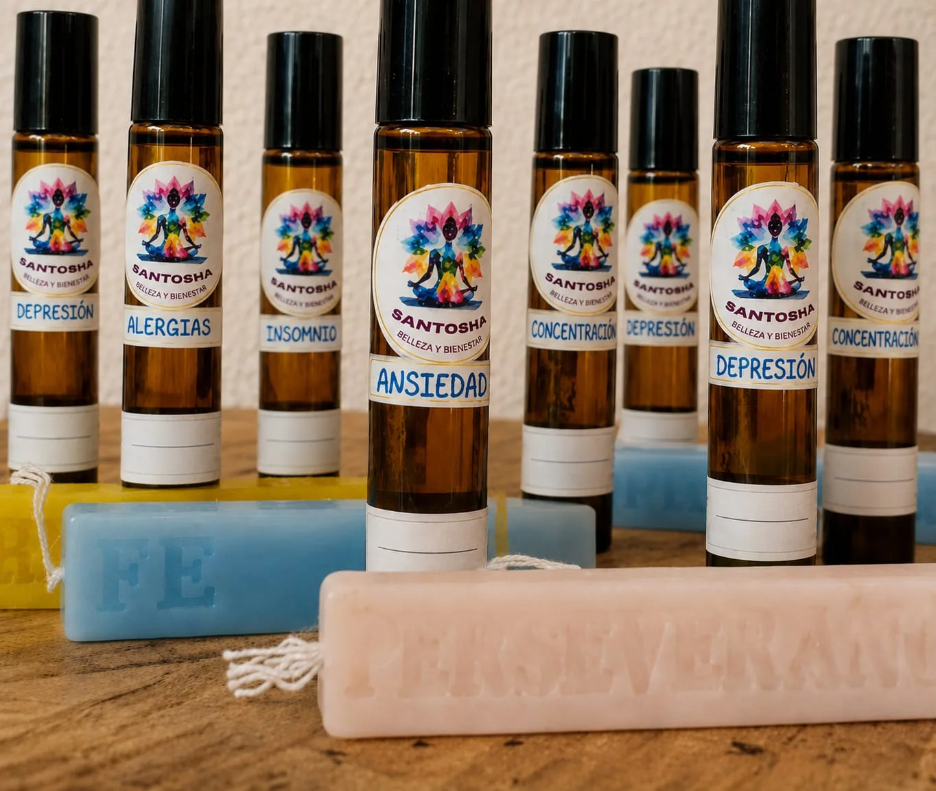 Mezclas de aceites esenciales para depresión, ansiedad, concentración, autoestima y personalizadon,