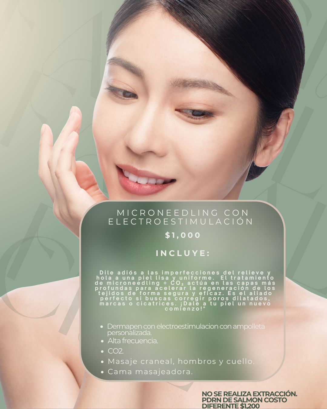 Microneedling con electroestimulacion (dermapen)